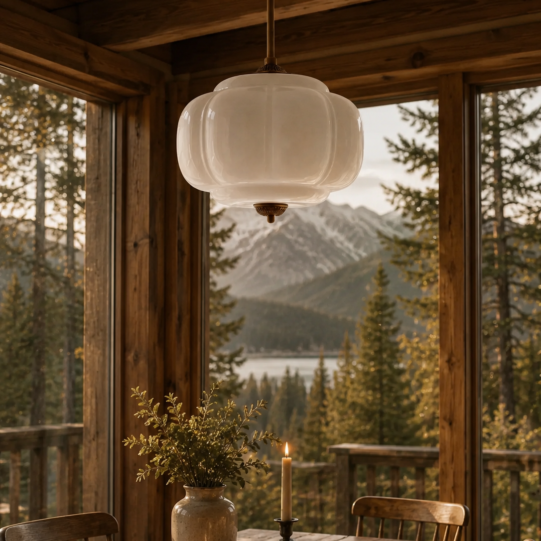 Perlemor Semi-Innfelt Taklampe