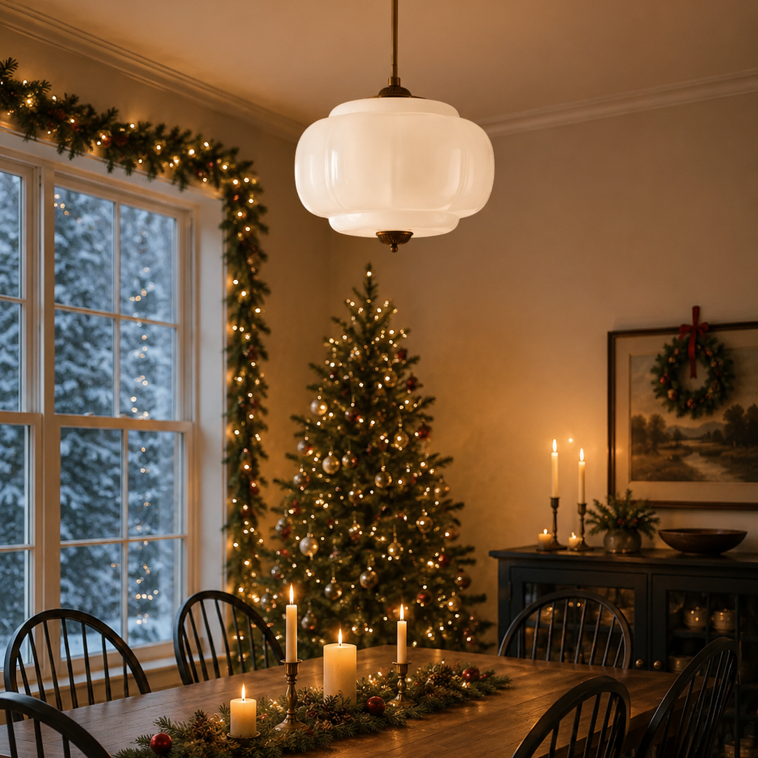 Perlemor Semi-Innfelt Taklampe