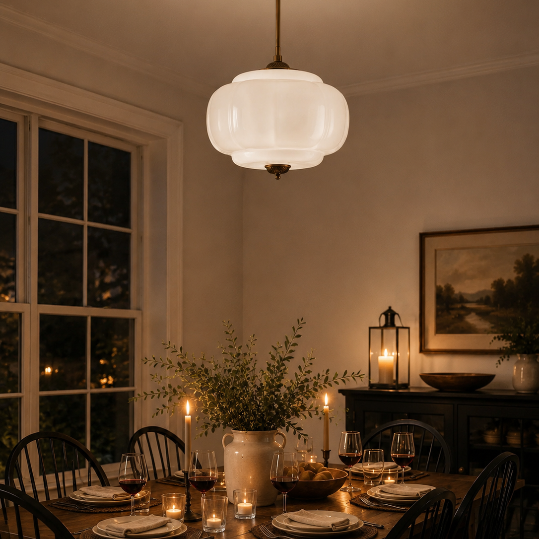 Perlemor Semi-Innfelt Taklampe