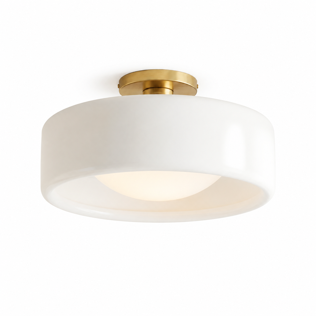 Skyhvit Porselen Taklampe